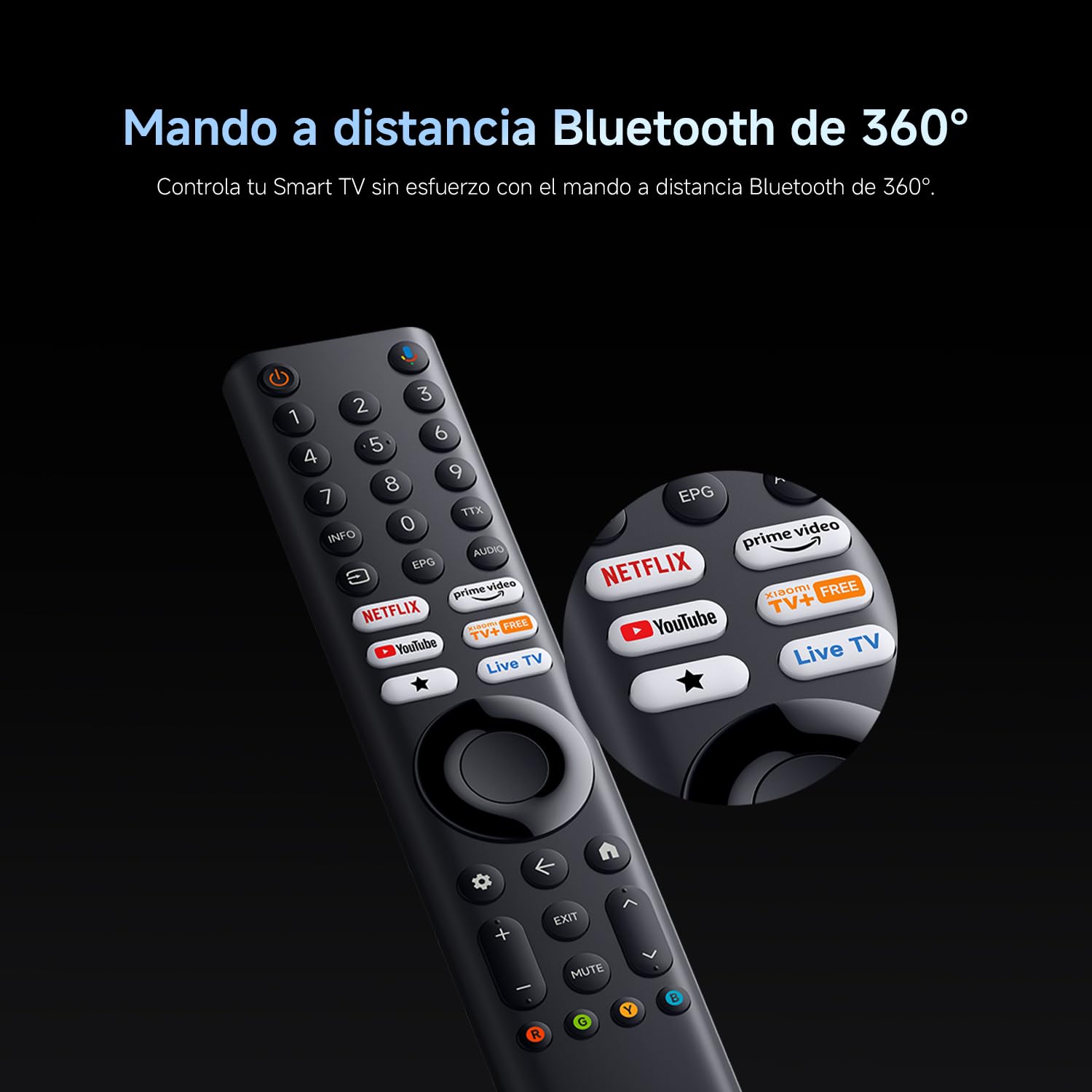 XIAOMI TV S Mini LED 65" (165 cm), QLED Mini LED Televisión, 4K UHD, Smart TV con Google TV, HDR10+, Triple Tuner, DVB T2, 60Hz con 120Hz Game Boost Mode, MEMC, Dolby Audio, Airplay 2