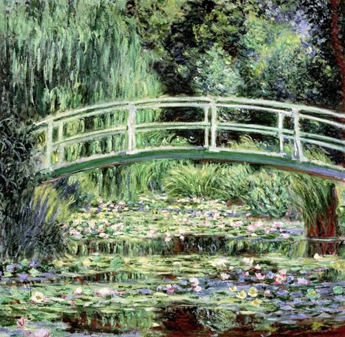 Lienzo de pared Ninfee bianche pintura de Claude Monet decoración de oficina 60x90cm