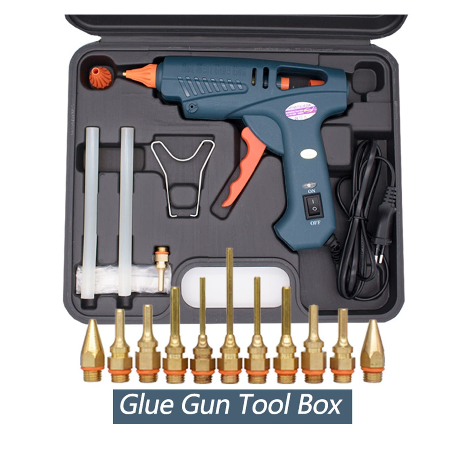 Pistolet Na Klej, Pistolet do klejenia torba na narzędzia 50 W/150 W 100 W pistolet do klejenia na gorąco dysza miedziana do 11mm klej w sztyfcie klej gorący pistolet do szkoły rzemiosła DIY Arts Home