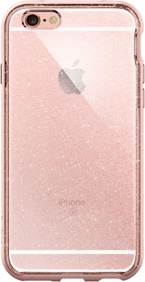 Spigen Neo Hybrid EX iPhone 6s Case with Flexible Inner Bumper and Reinforced Hard Frame for iPhone 6s/6 - Glitter Rose Gold