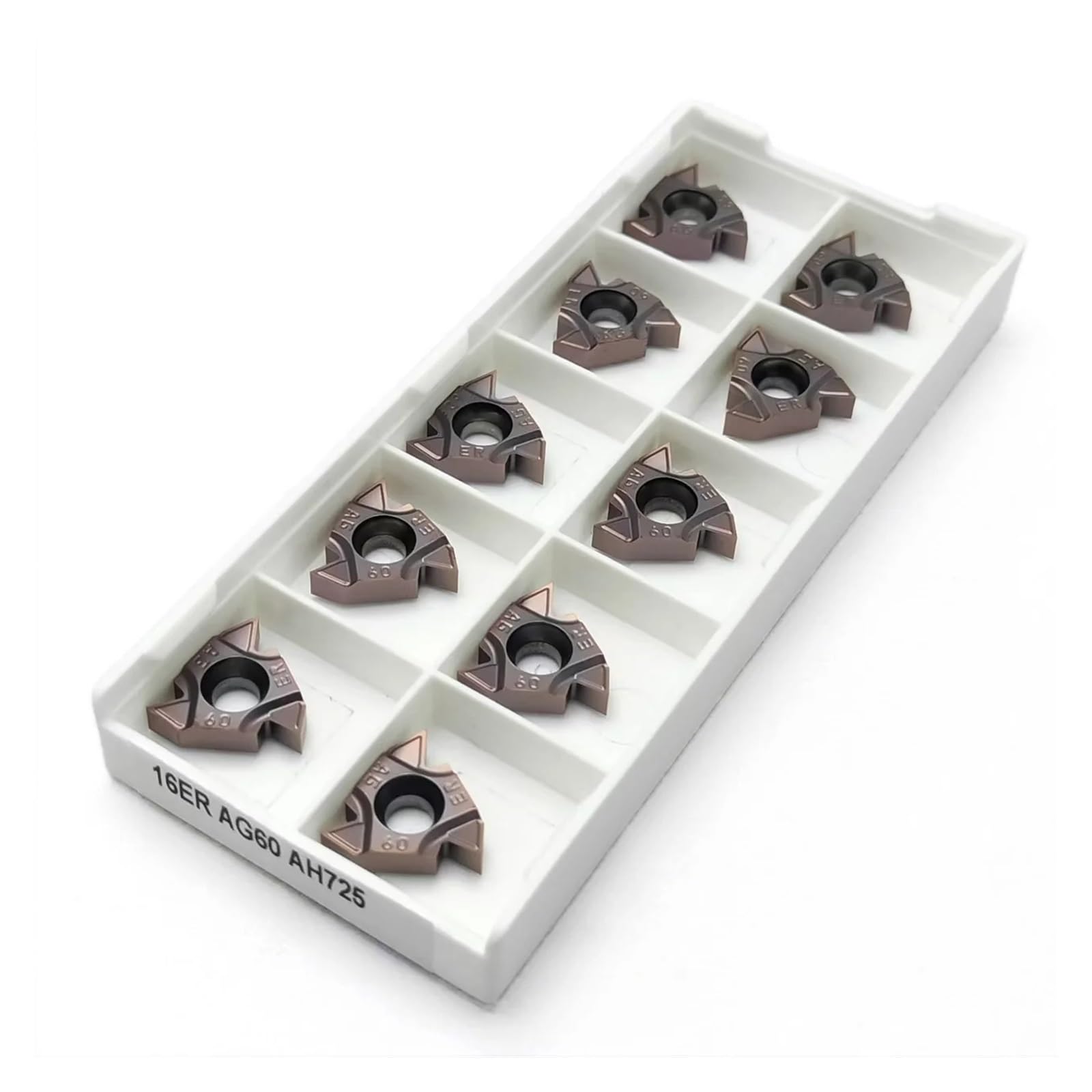 10/50/100PCS 16ER 16IR AG55 AG60 AH725 Węglikowe płytki do toczenia gwintów wewnętrznych CNC Narzędzie zewnętrzne(50PCS,16ER AG60 AH725)