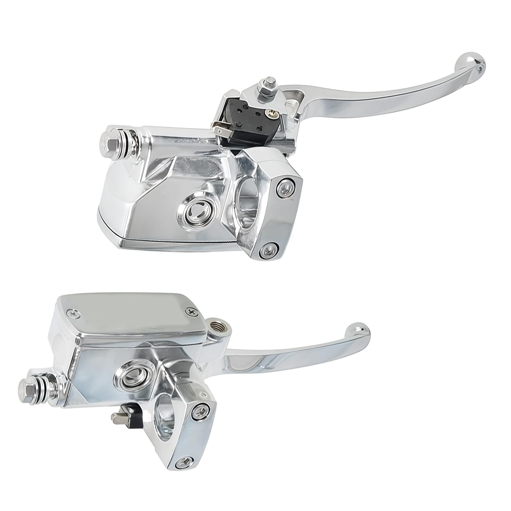 labwork 1 25mm Right and Left Set Universal Motorcycle Handlebar Hydraulic Brake and Clutch Master Cylinder