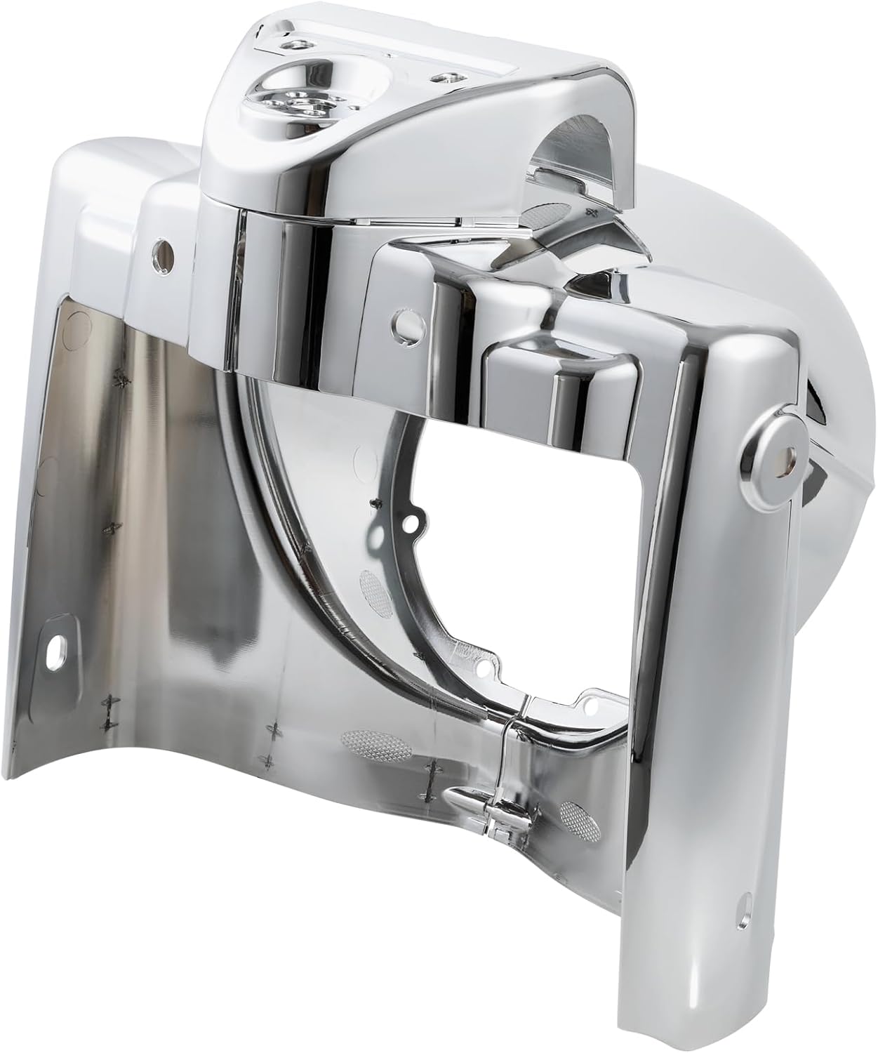 TCT-MOTORPARTS Chrome 7" Headlight Nacelle Cover Fits for Harley Touring Road King FLHR 2014-2024 2023