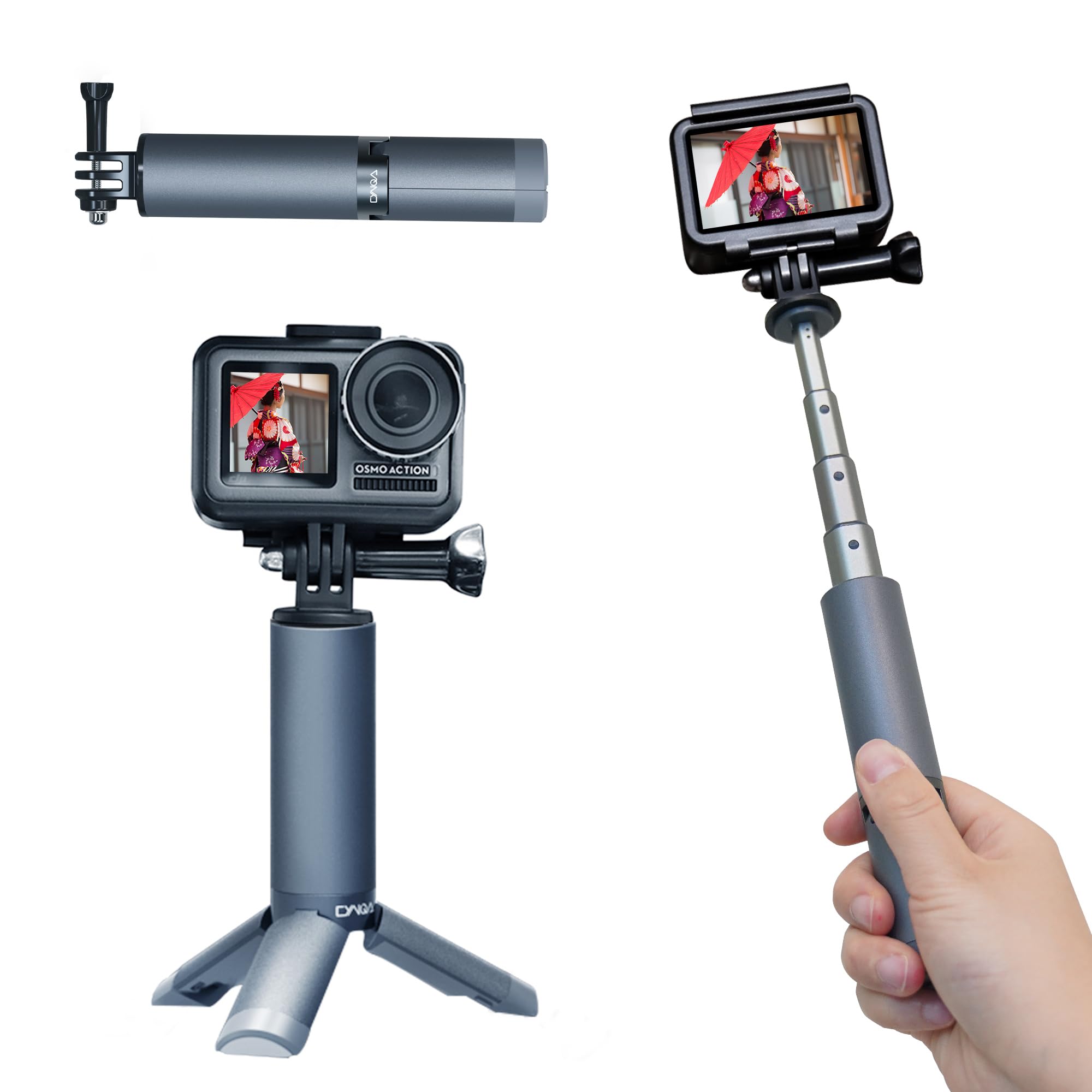 Amazon | CYNOVA 自撮り棒 gopro グリップ/Osmo Action 3 /DJI Action 
