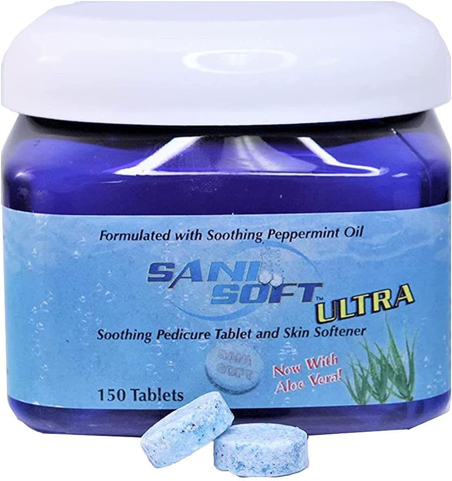 SANI CARE Sani-Soft Peppermint Formulated with Relaxing Peppermint Oil and Aloe Vera 150 Tabs SAN0200