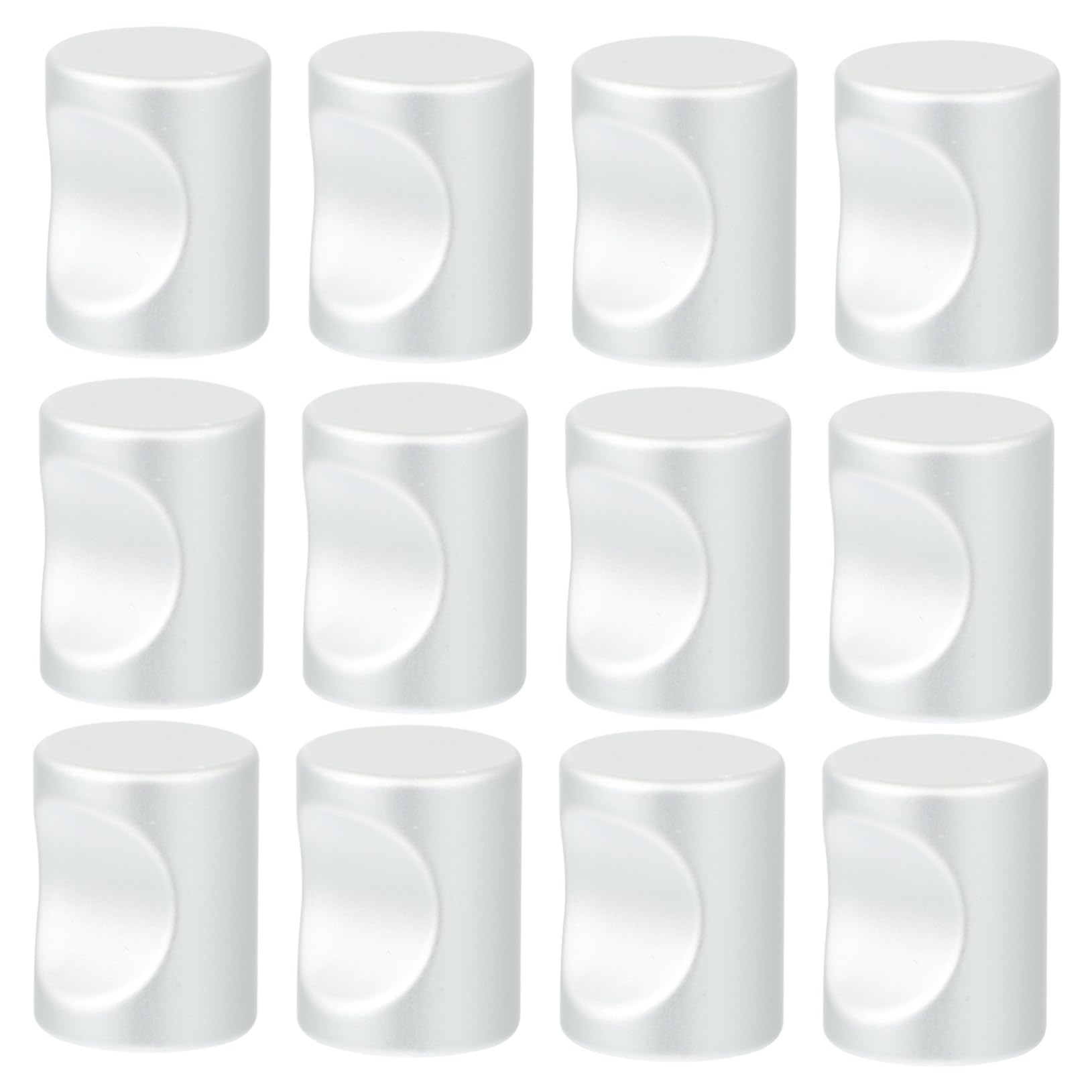 Manijas cilíndricas mate con agujero roscado para puertas de armario y cocina, pack de 12