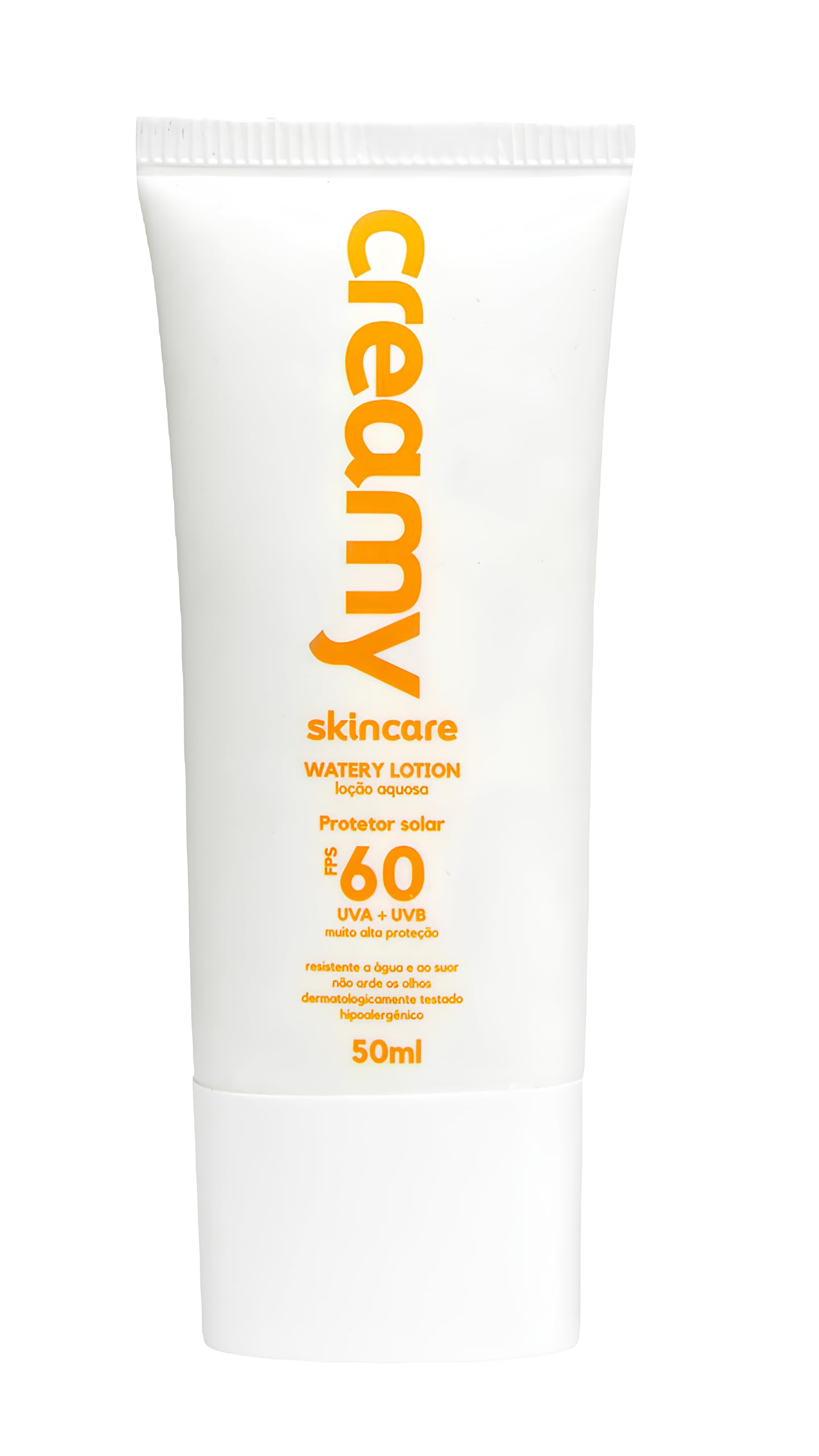 Creamy Protetor Solar Facial Watery Lotion FPS 60 50ml