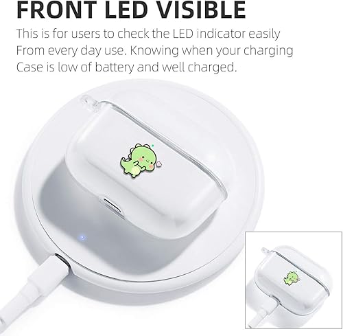 Miniatura 3 de Funda para Airpods Pro, bonita funda de silicona suave transparente con diseños de patrones para mujeres y hombres, a prueba de golpes, funda