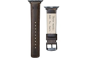 Personalized Leather Apple Watch Band