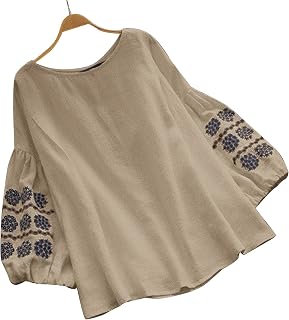 Blouses & Tunics for Women, Women's Tops Summer Women's T-Shirt Top Shirt for Women, Cotton, Long Sleeves, Outdoor Ultra Soft Causal Tops, Clothes, Women's Sexy Shirt Blouse, T Shirts Summer Costume