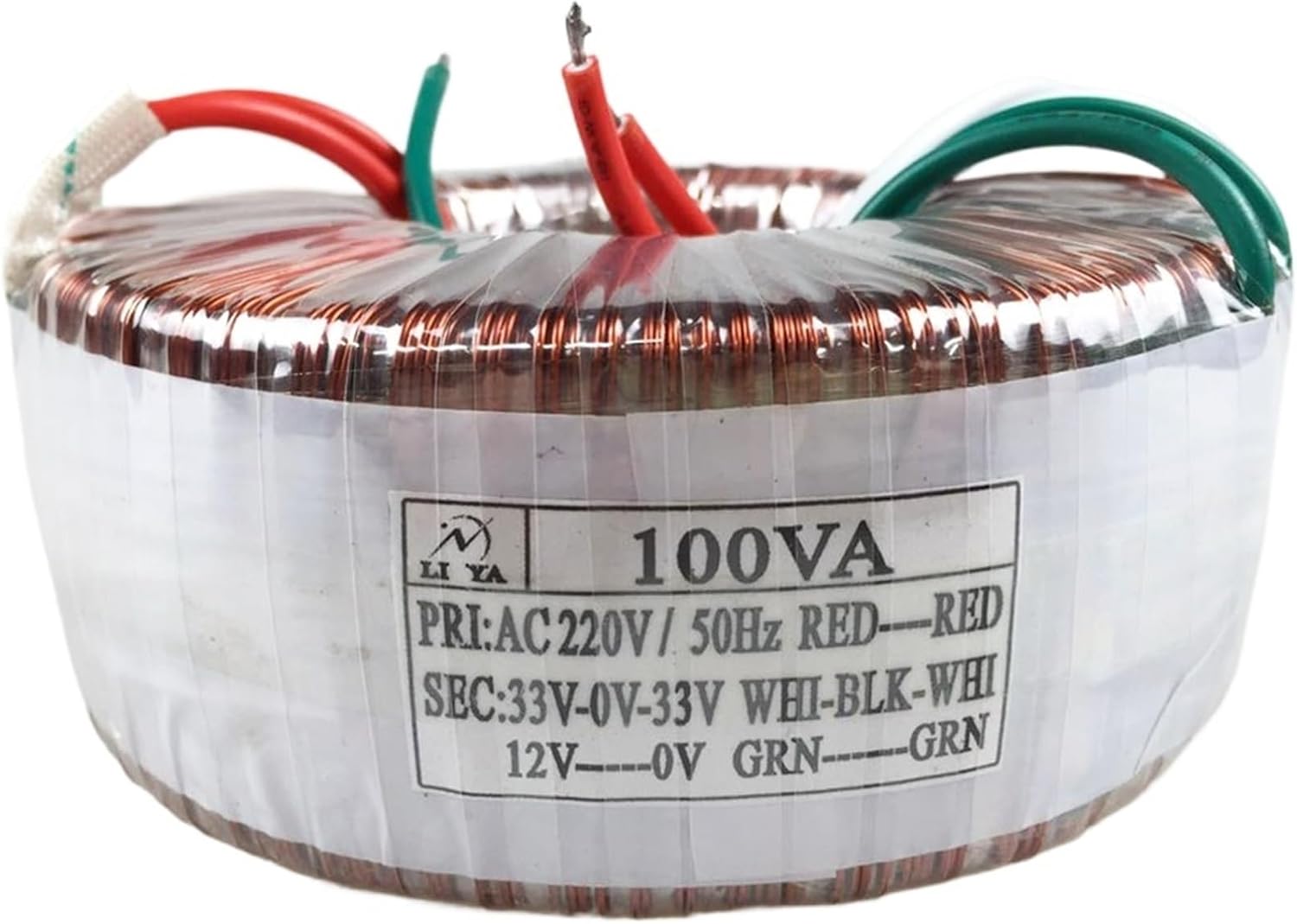 100W toroidal 220V to Dual 33V12V Power Amplifier Audio Power Supply(Transformer)