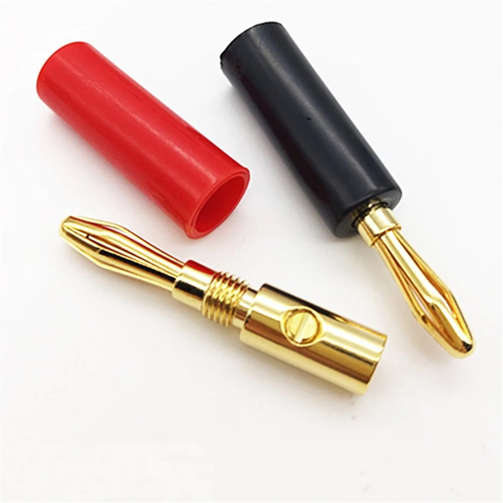 8 sztuk pozłacane 4 mm złącza bananowe adapter kabel głośnikowy kabel audio