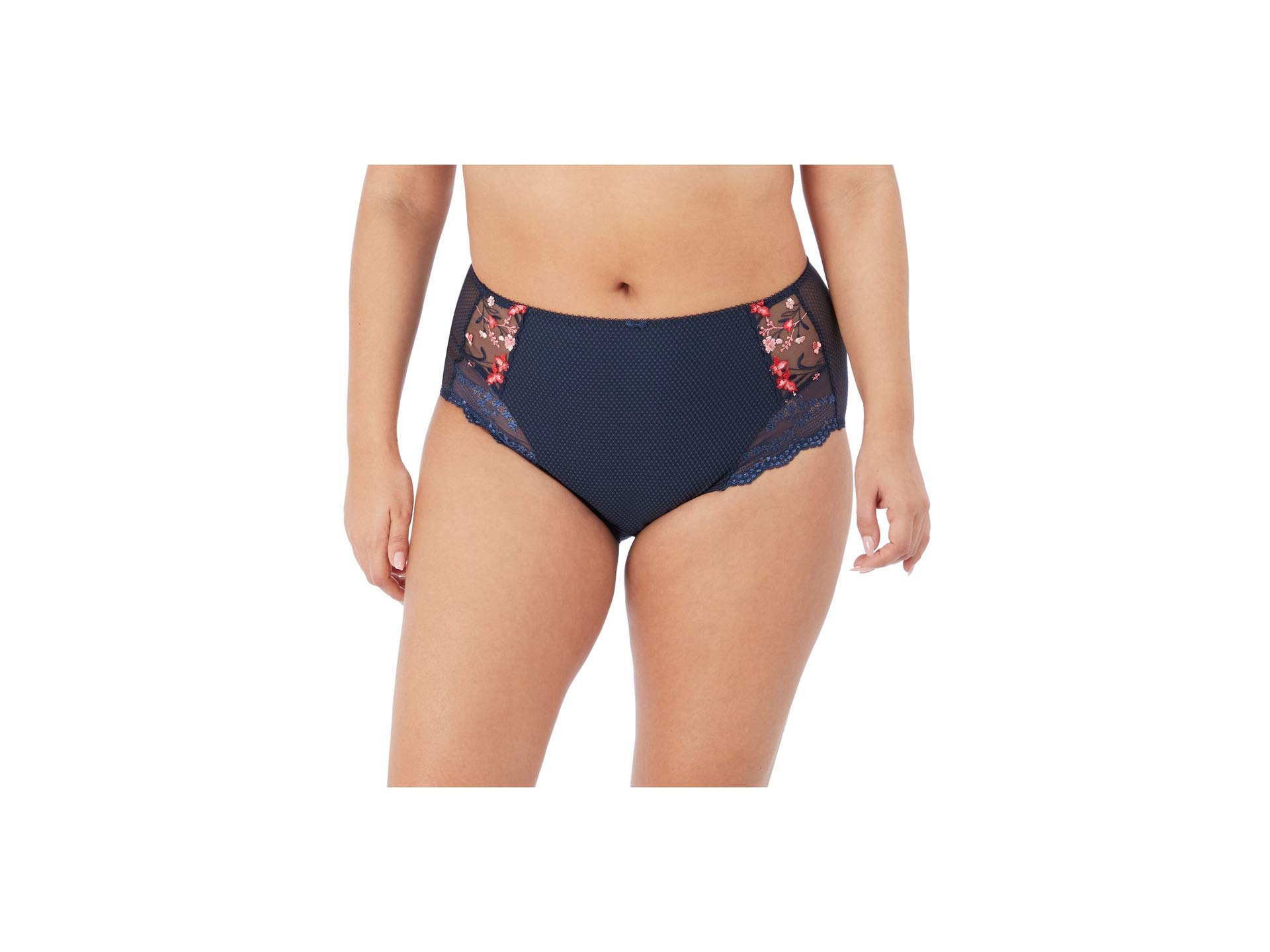 Elomi Women's Charley Full Coverage Brief Bikini Style Underwear, Navy, Medium