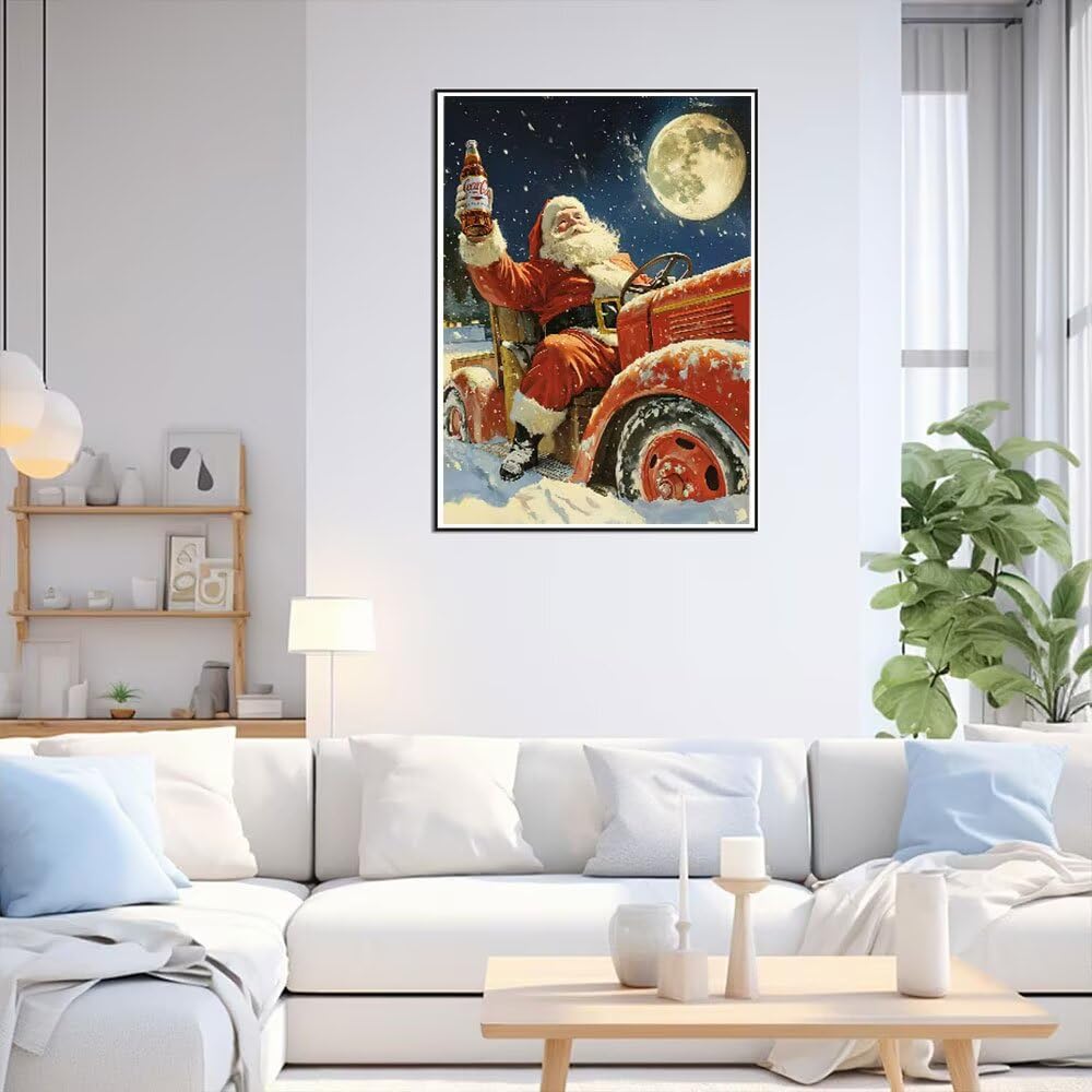 Diamentowe zestawy artystyczne, pełne wiercenie dla dorosłych, dziadek, Boże Narodzenie, samochód, zestaw do malowania diamentowego, DIY, pełne wiercenie, kryształ, haft, rzemiosło, poprawa