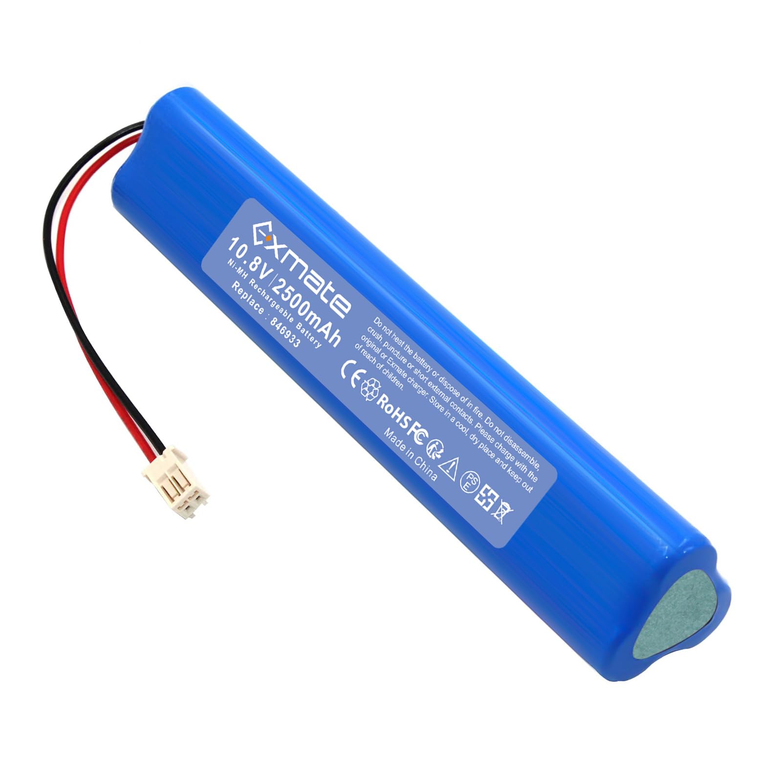Exmate - Batería de repuesto para obturador Velux Roller Shutter 846933 946930 946933 946933 (10,8 V, 2500 mAh)