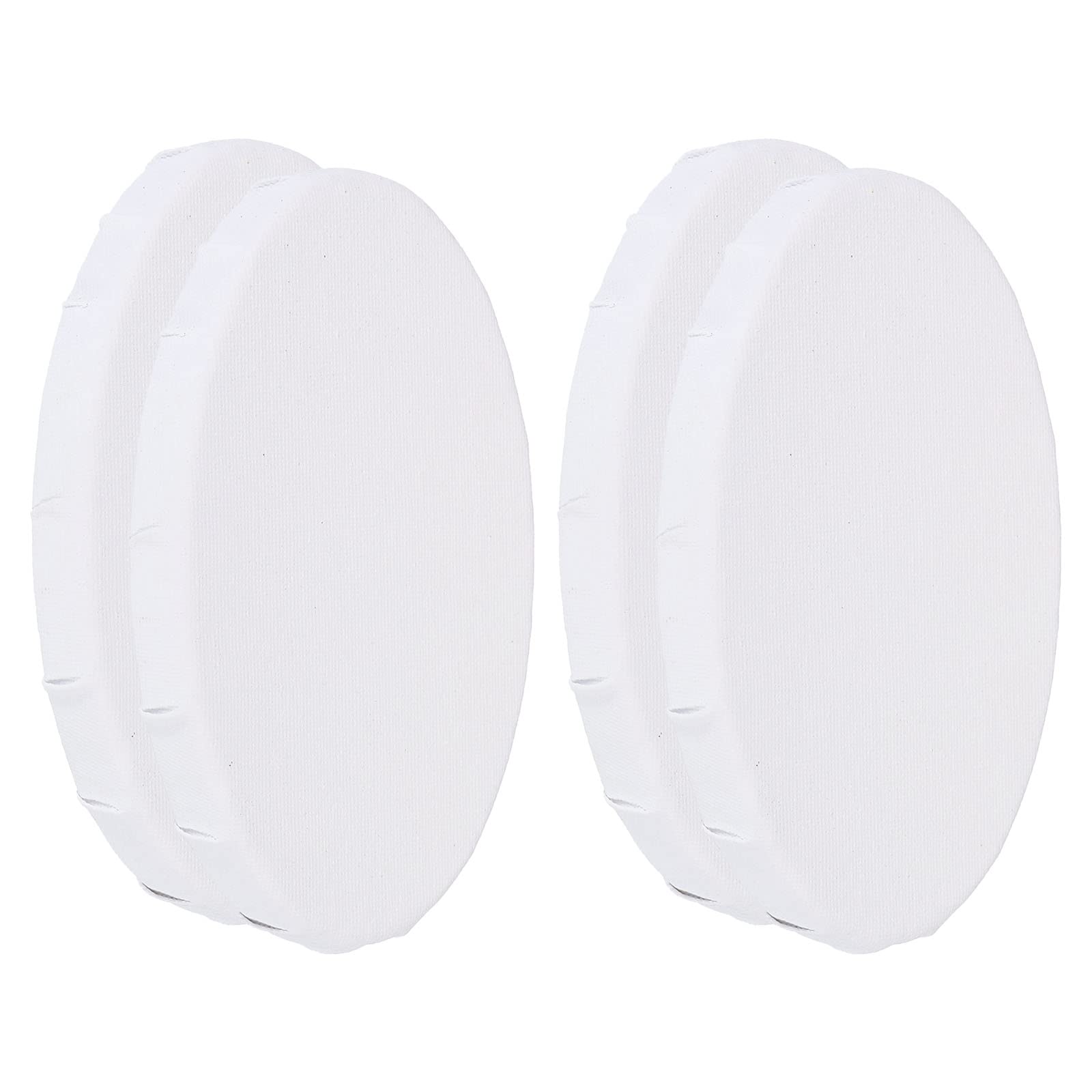 Toiles ovales blanches pour peinture acrylique et huile avec cadre bois rigide PATIKIL