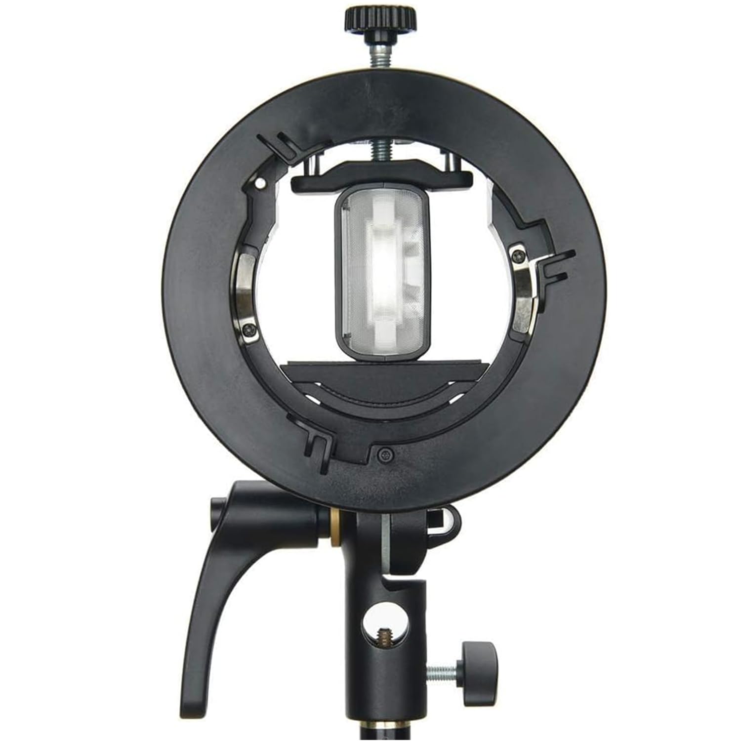 Godox S2 Speedlite Bowens Support pour Flash Godox V1,V1Pro,AD200Pro,AD200 AD400Pro et Plus,Support de Flash de Type S à Contrôle d'inclinaison Précis pour Boîte à Lumière,Parapluie,Flashde Studio
