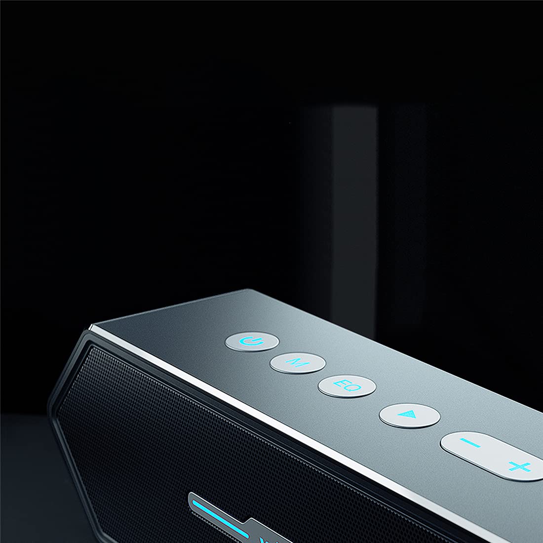 Altoparlante Bluetooth, Altoparlanti Wireless Portatili, Altoparlante Wireless Gioco, Stereo Forte, Basso in Piena Espansione, Adatto A Tutti I Tipi di Giochi,Argento