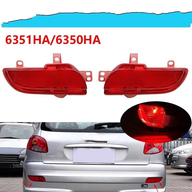 Feu de pare-chocs arrière pour Peugeot 207 idéal pour rouler la nuit - 2