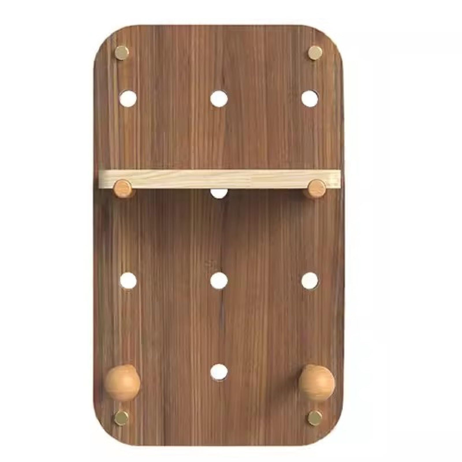 Muro Panel Perforado Para Herramientas Kit Organizador De Tablero Perforado, Estante De Almacenamiento Artesanal De Madera De 22x37cm, Kits De Paneles De Tablero Perforado De Exhibición Montado En La