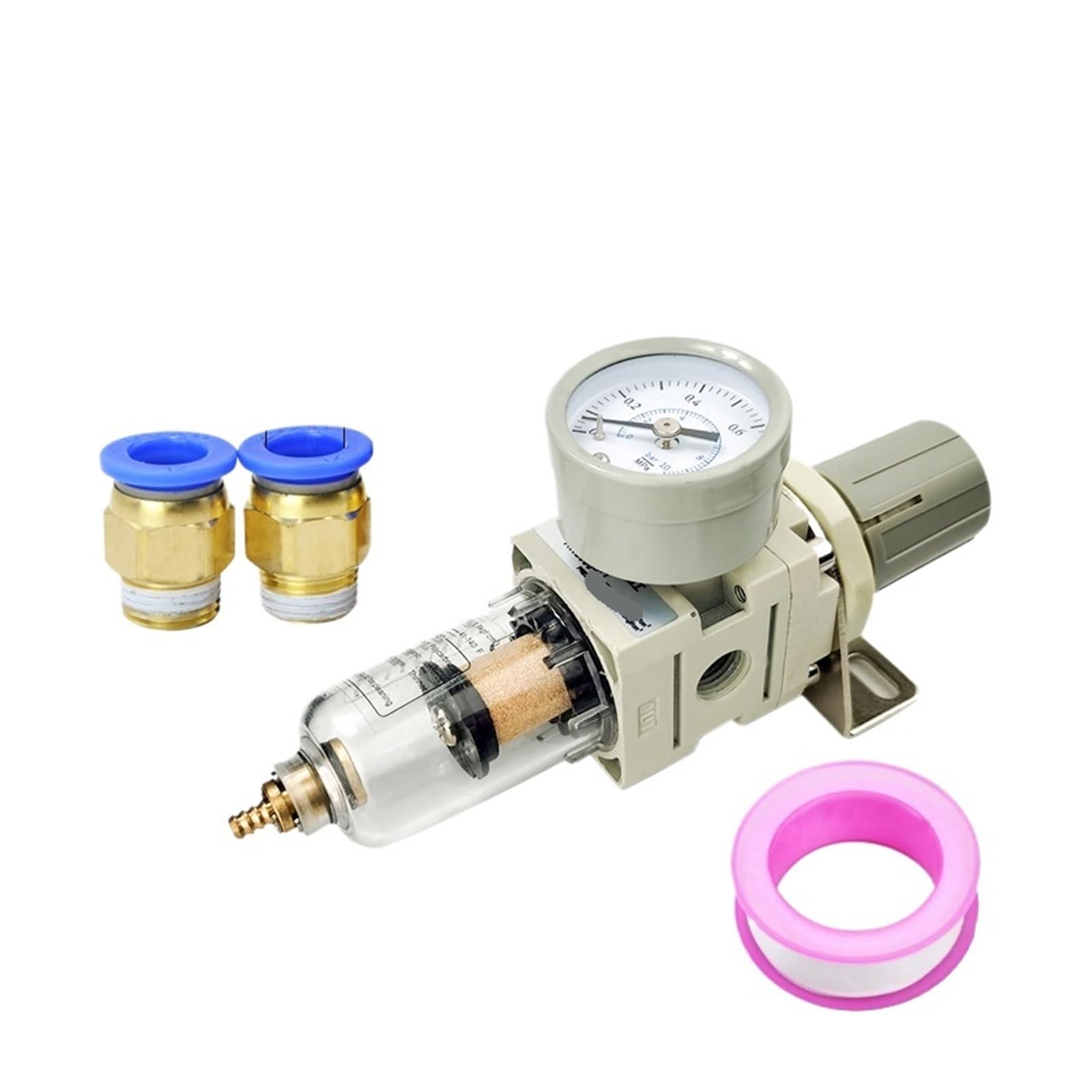 AYNRJKKX Copper core AW2000-02 Pneumatic Compressor air Filter Source Treatment Pressure Regulator(AW2000-02 C PC12-02)