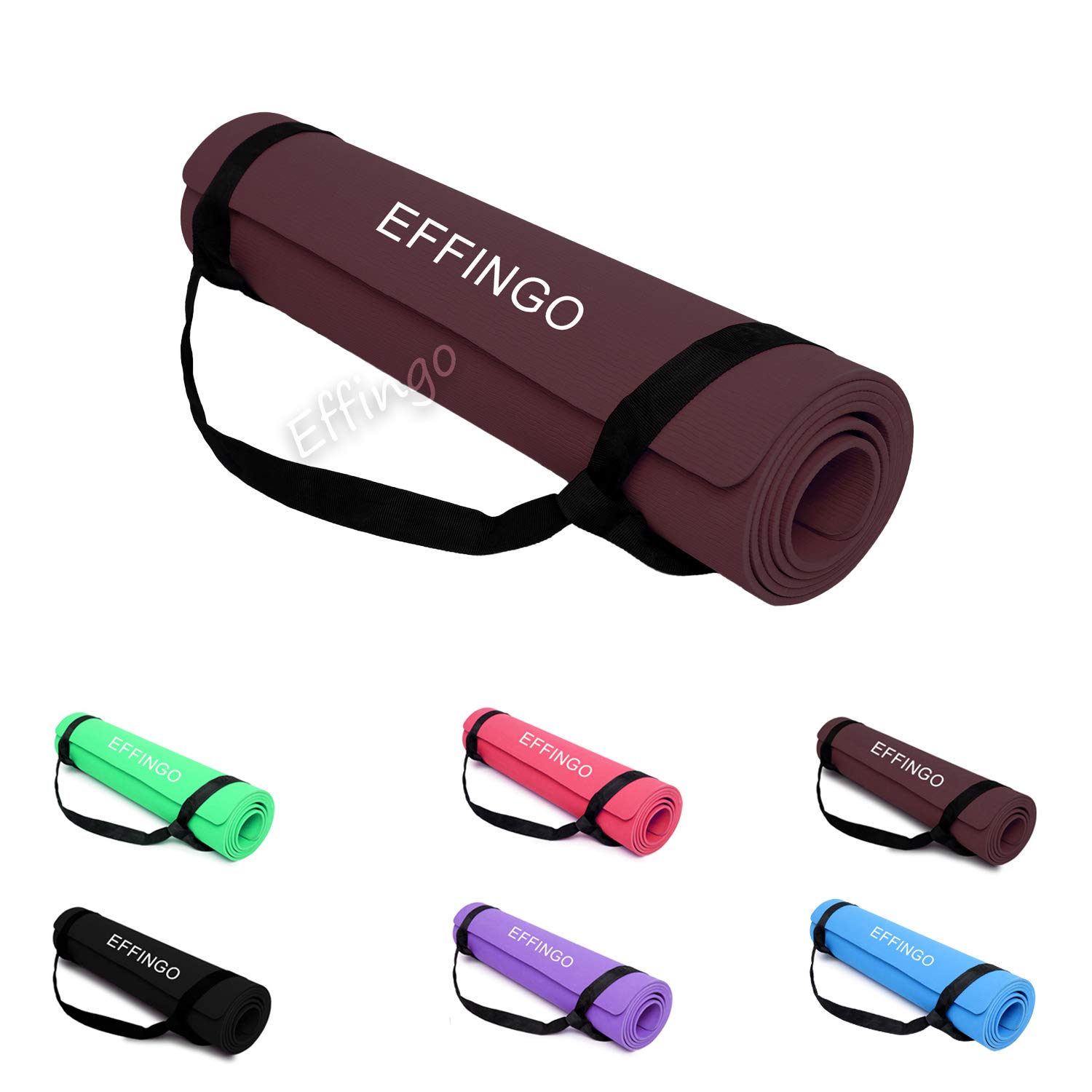 EFFINGO (3.5MM) YOGA MAT with STRAP Non-Skid Yoga Mat for YOGA, Exercise or Meditation for men & women (WINE) (B09HZSBQRM) Amazon Price History, Amazon Price Tracker