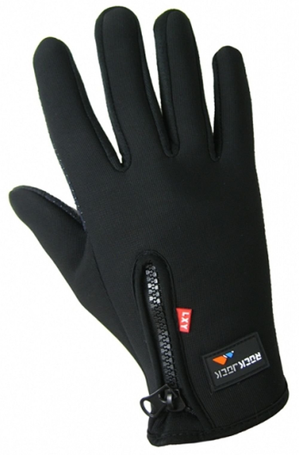 Rockjock Men's Black Adults Sports Activity "Touchscreen" Fleece Lined Gloves By