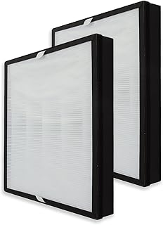PUREBURG Replacement True HEPA Filters Compatible with Air Choice AP-528 Air Purifier, H13 3-Stage Filtration Activated carbon 2-IN-1 Air Clean dust PM2.5 Odor smoke VOCs,2-Pack