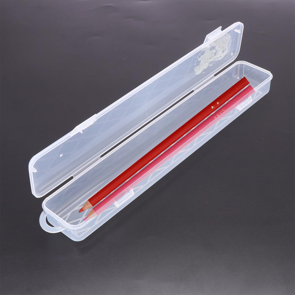 Zerodeko 3 Pezzi Scatola per Conservare Porta Pennelli Multifunzione Trasparente in Plastico Portatile e Parti, Organizer e Organizzare per Pittura Essenziali Quotidiani la Casa