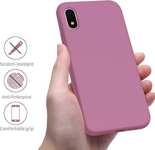 Miniatura 5 de OTOFLY - Funda protectora para iPhone XR (sedosa y suave al tacto), de goma de silicona suave de alta calidad, protección total antigolpes,
