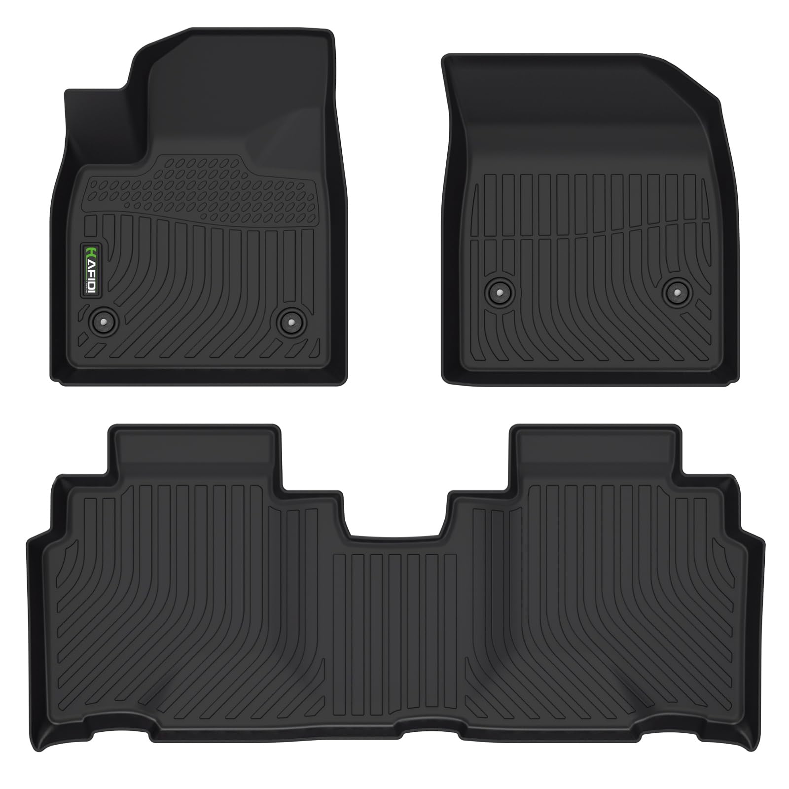 Photo 1 of HAFIDI® Floor Mats Fit for 2024 Chevrolet Blazer EV & 2023 2024 Cadillac Lyriq All Weather Protection TPE Car Floor Liners, Fits 1st & 2nd Row Full Set Custom Chevy Blazer EV Accessories, Black