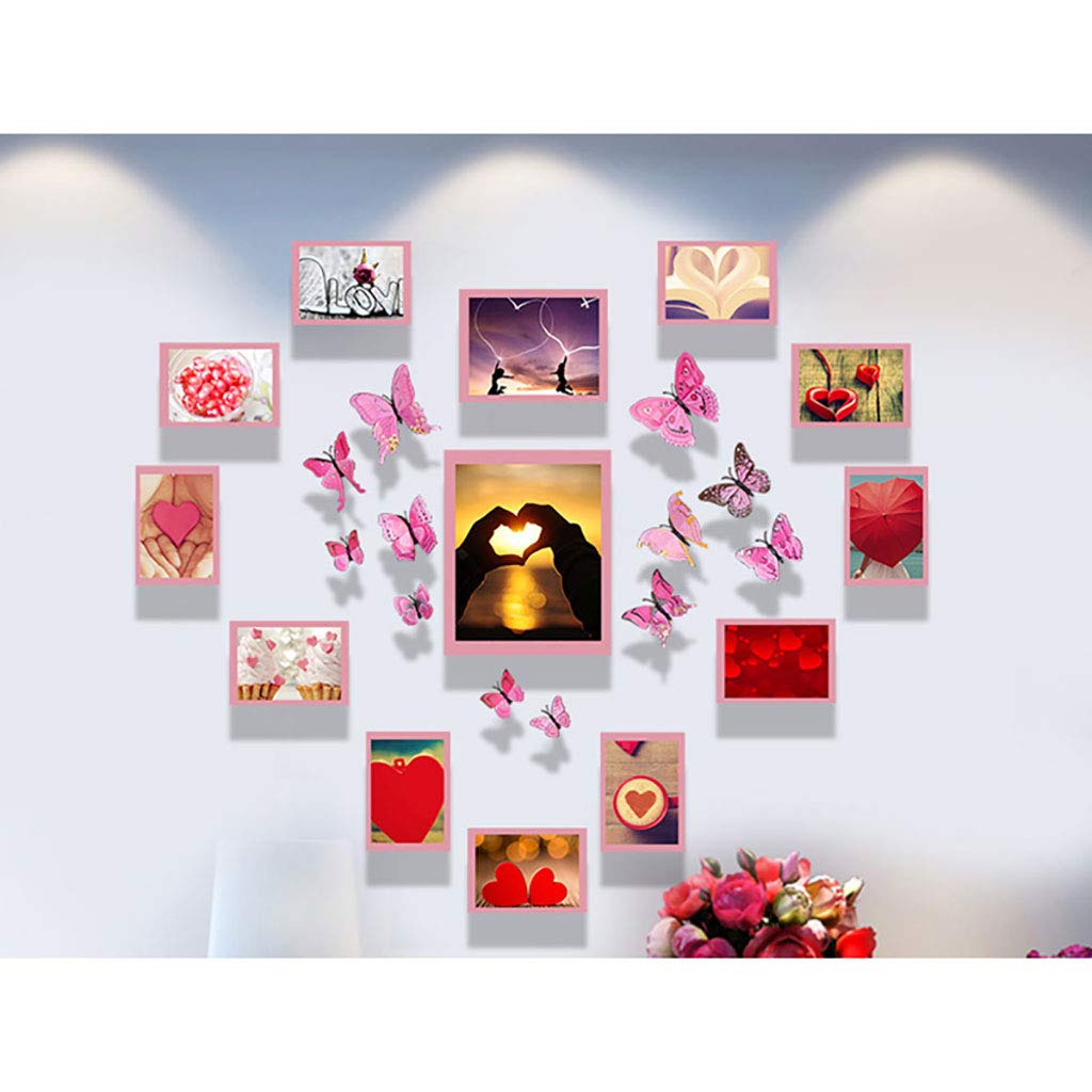 Cadres photo paquet de 13 collage mural design cœur pour décoration maison