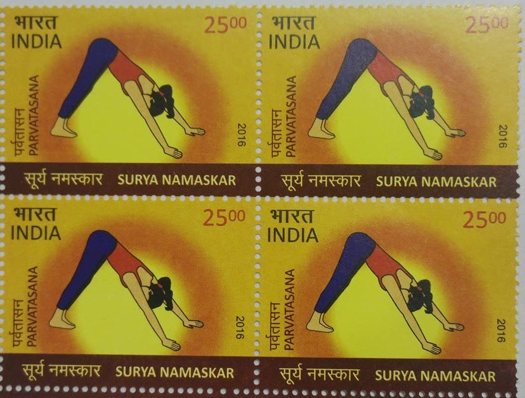 Buy Surya Naar Surya Naar, Yoga, Parvatasana Rs.5 (Block of 4) Online