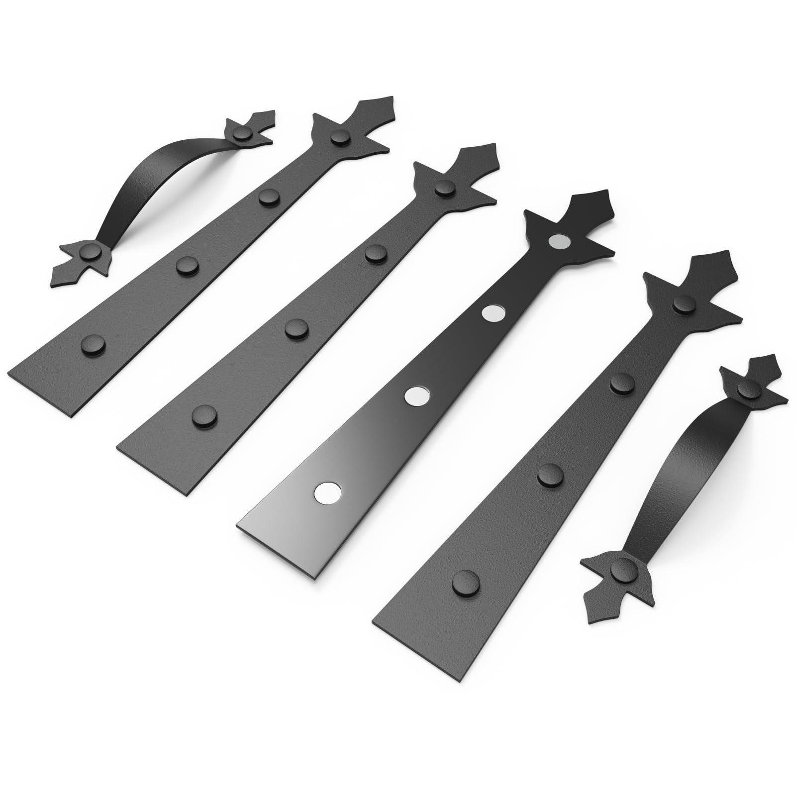 Magnetic Garage Door Hardware,Garage Door Magnetic Decorative Hardware 8 Hinges + 4 Handles for Iron Door,Easy Install,Durable & Waterproof (Classics Style,2 Pack) — Amazon image 12