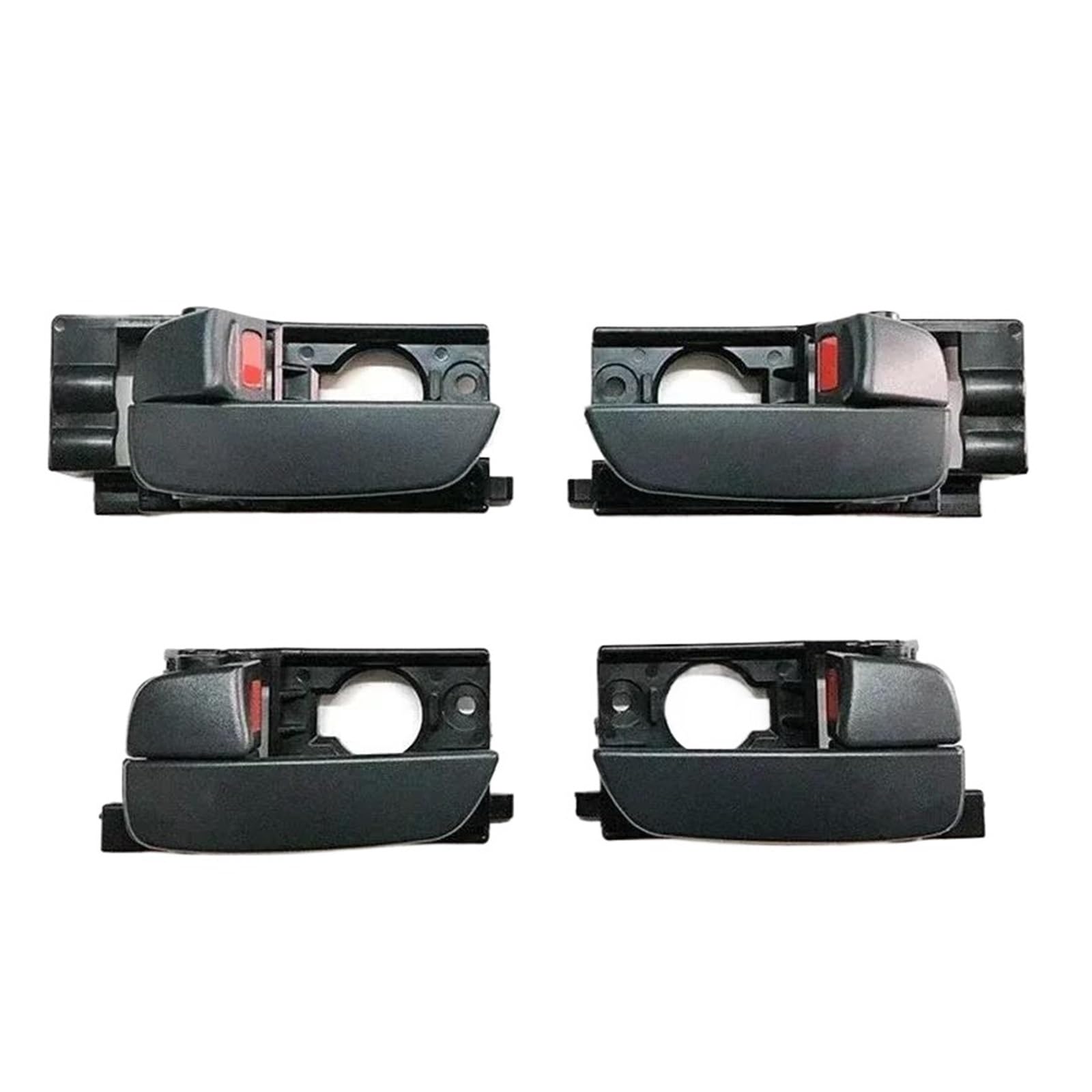 Hivzivccik 1 Set - 4 Doors Interior Door Handle For Hyundai For Accent 2006-2011 1Pcs Car Accesories Interior Door Handle Inner Open Handles Black Interior Grab Handle(1 Set - 4 Doors)