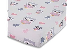 Sweet Owls Baby Girl Crib Bedding Set