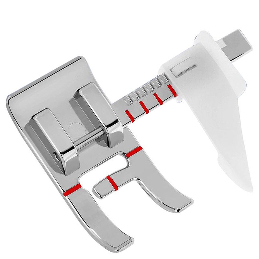 YEQIN Adjustable Guide Sewing Machine Presser Foot - Fits All Low Shank Snap-On Singer*, Brother, Babylock, Euro-Pro, Janome, Kenmore, White, Juki, New Home, Simplicity, Elna and More!
