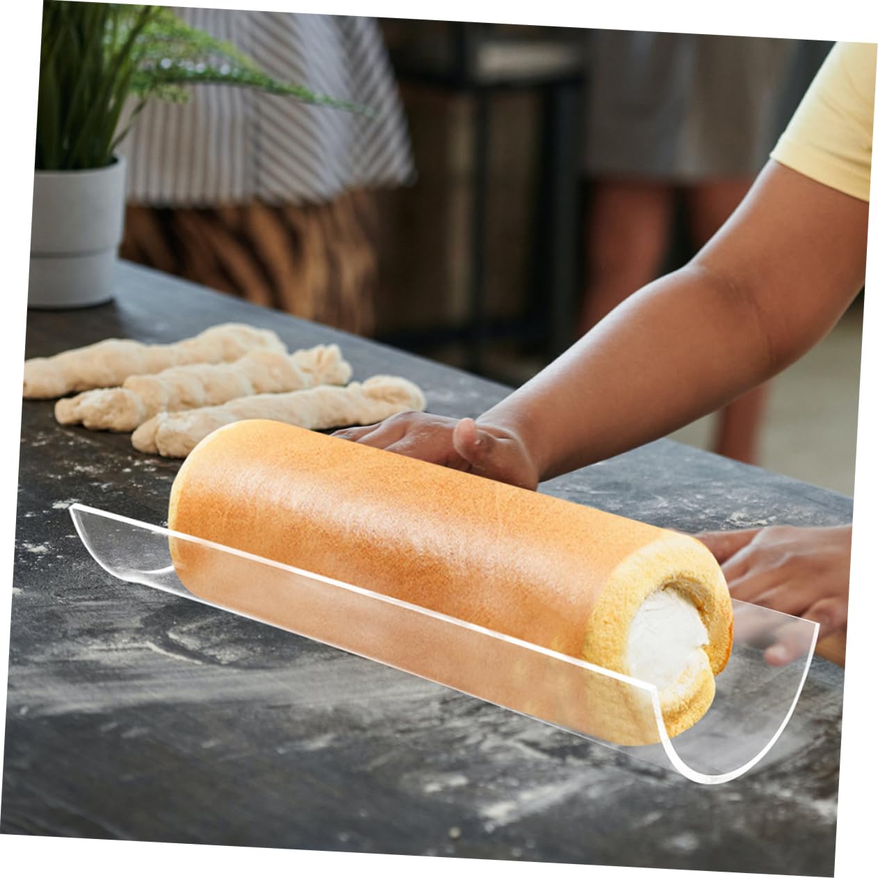 ULTECHNOVO 2stücke U-förmige Acryl-biskuitrollenform Wiederverwendbare Transparente Backform Dessertformen Zum Backen Aus Leicht Zu Entformen Für Heimbacken