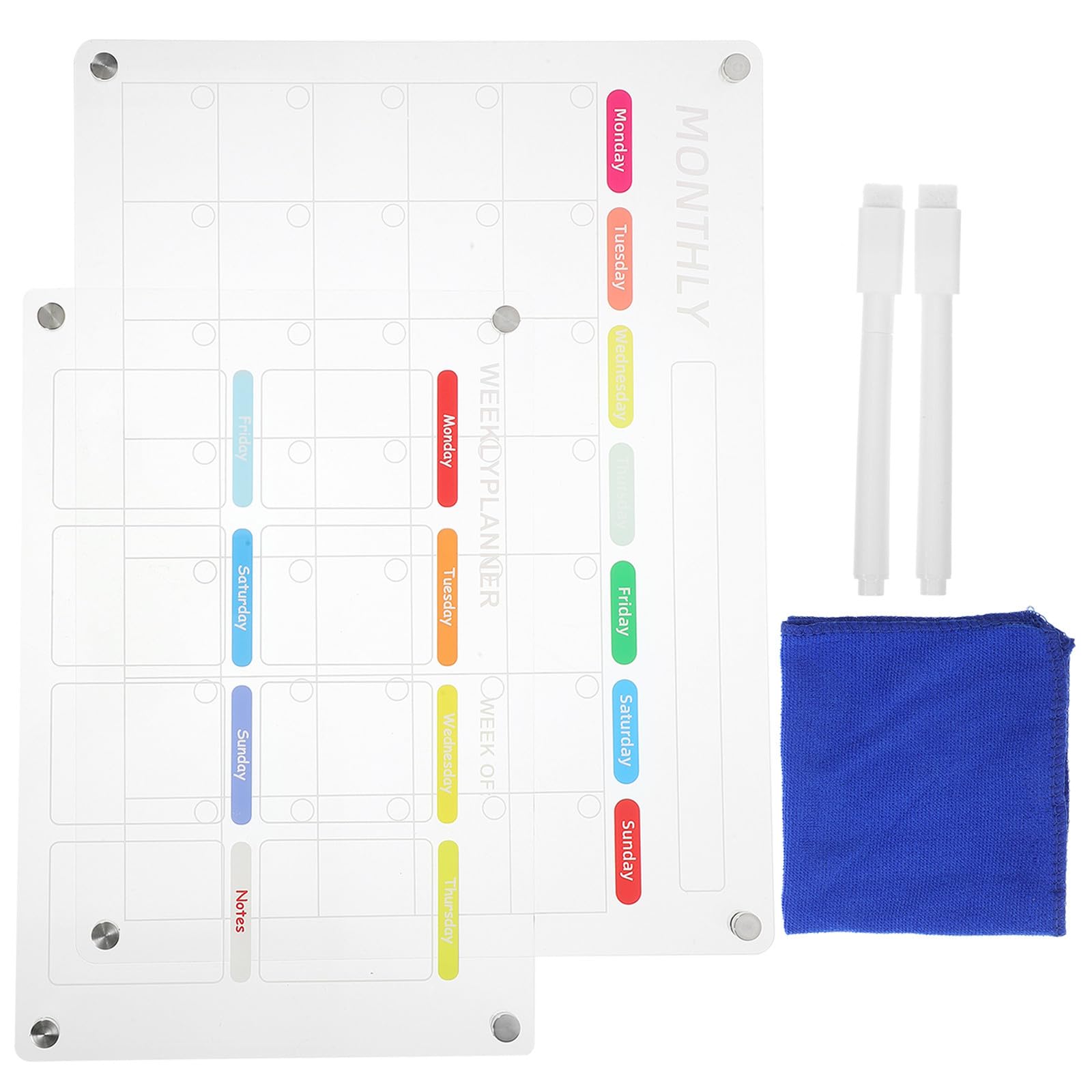 Magnetische Acryl Schreibtafel für Kühlschrank, Wiederbeschreibbar