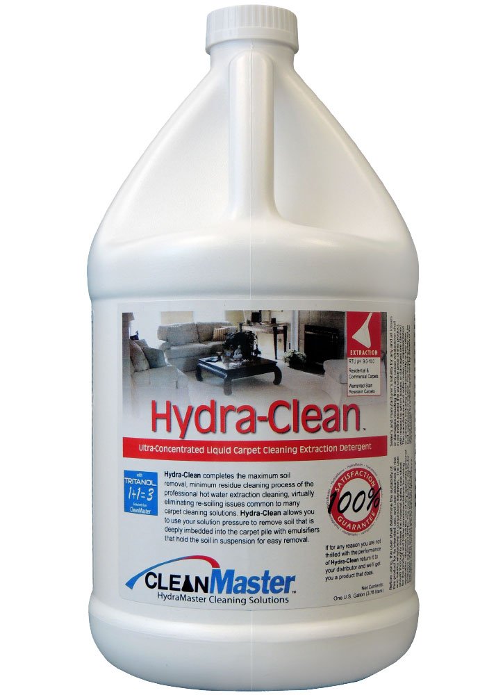 HydraClean - Ultra-Concentrated Liquid Carpet Cleaning Extraction Detergent, 1 gal (Pack of 4) - CleanMaster 950-110-B