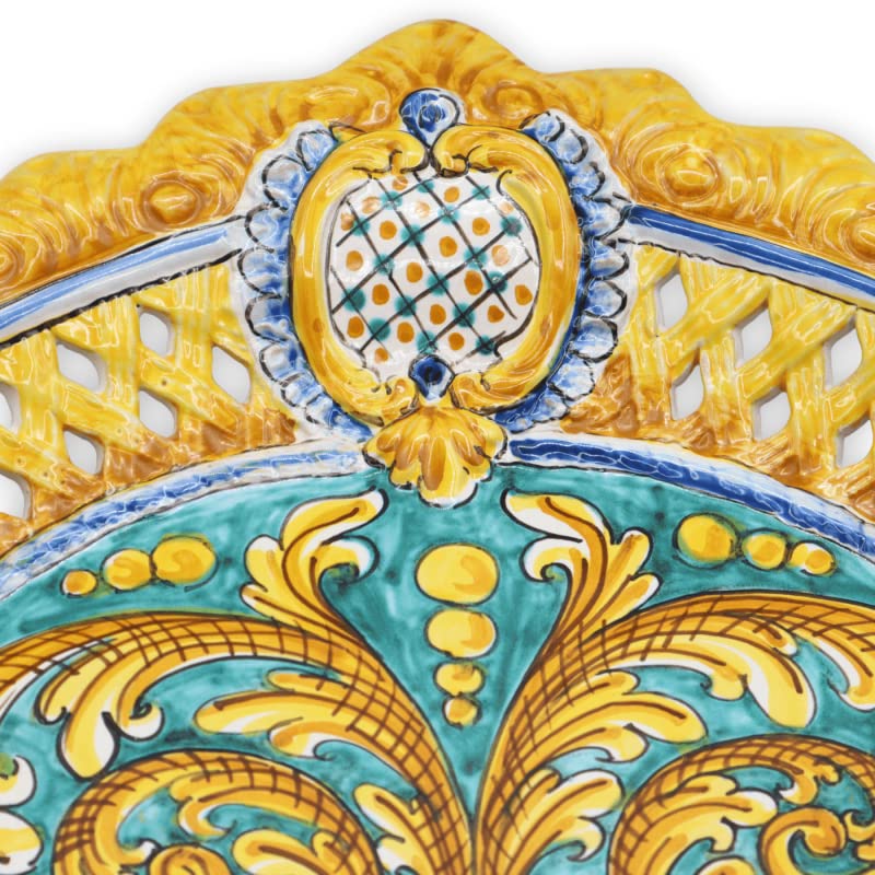 Céramique de Caltagirone baroque centre de table fait main d'exception - 2
