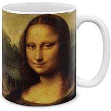 MUGBREW Classic Art Mona Lisa Leonardo Da Vinci Ceramic Coffee Mug Tea Cup, 11 OZ