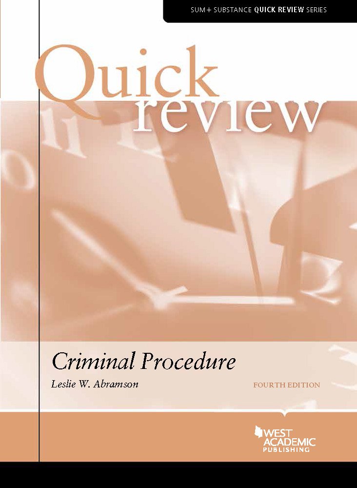 Buy Quick Review of Criminal Procedure (Quick Review Series) — BookShops.in