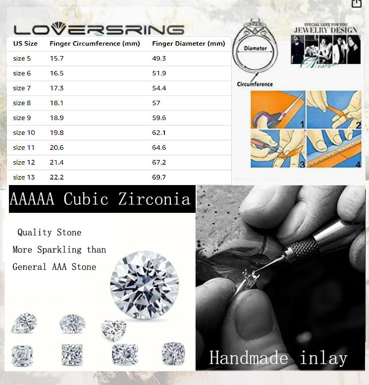 TWO RINGS Wedding Ring Sets His And Hers Promise Ring Couples Bridal Sets Women 925 Sterling Silver aaa Cz Man Titanium Wedding Bands4