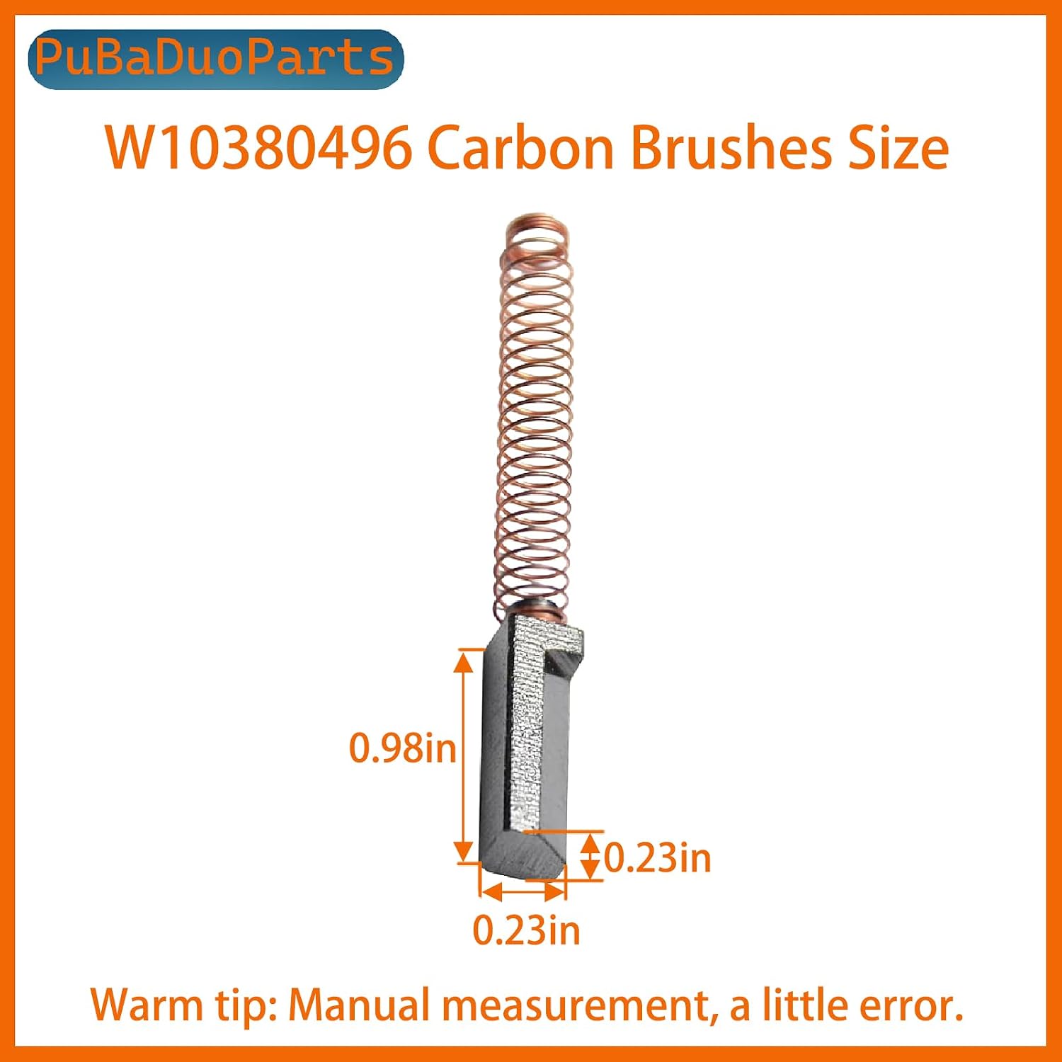 【4-Pack】W10380496 Mixer Carbon Motor Brushes for Kit-chenAid Stand Mixers - Compatible with W10260958, AP5178083, PS3495098, WPW10380496, 9706416, K45, K5, KSM150, KSM90