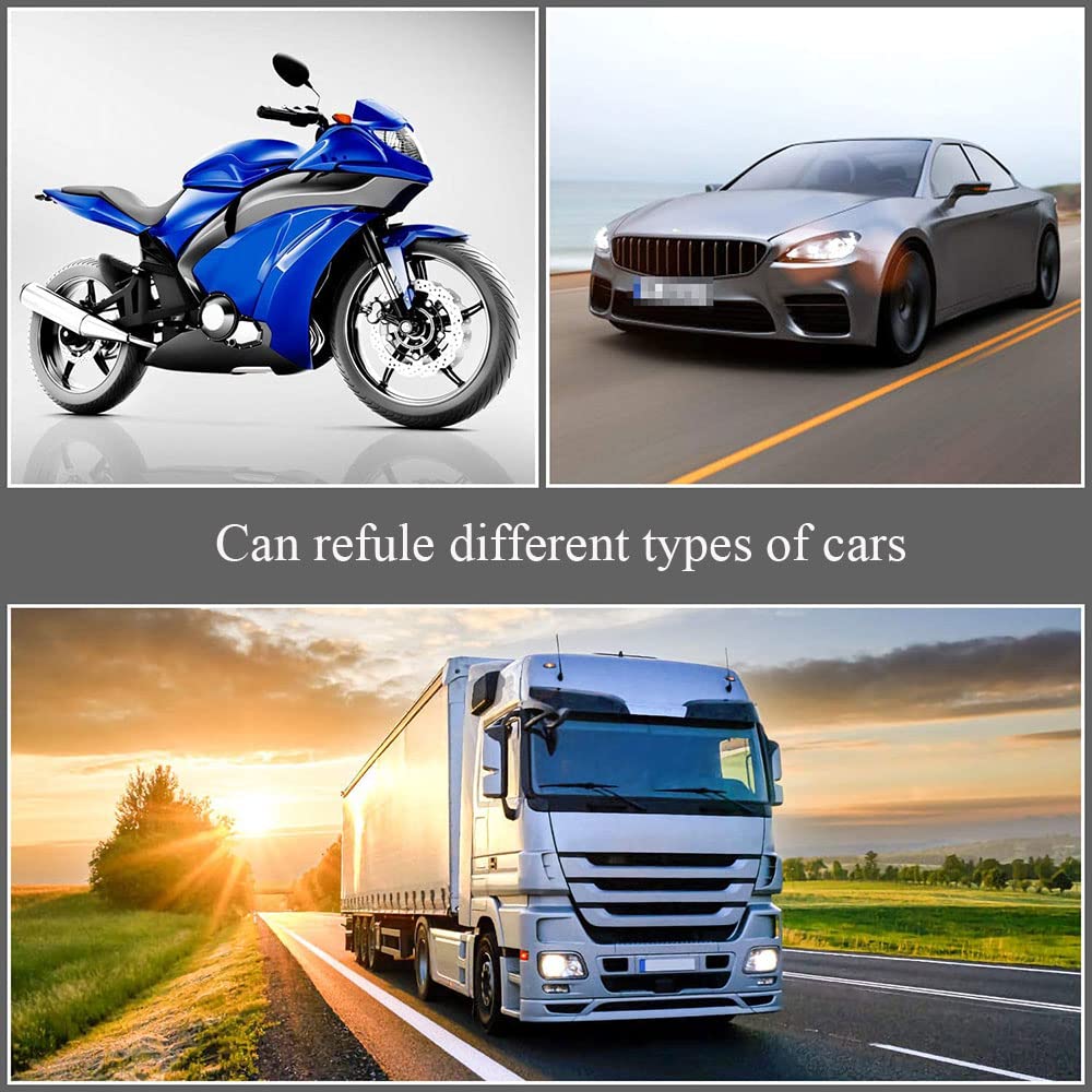Riloer Imbuto con beccuccio lungo 63 cm, tubo flessibile e filtro, imbuto universale in acciaio per tutti gli oli, acqua, carburante diesel e altri liquidi
