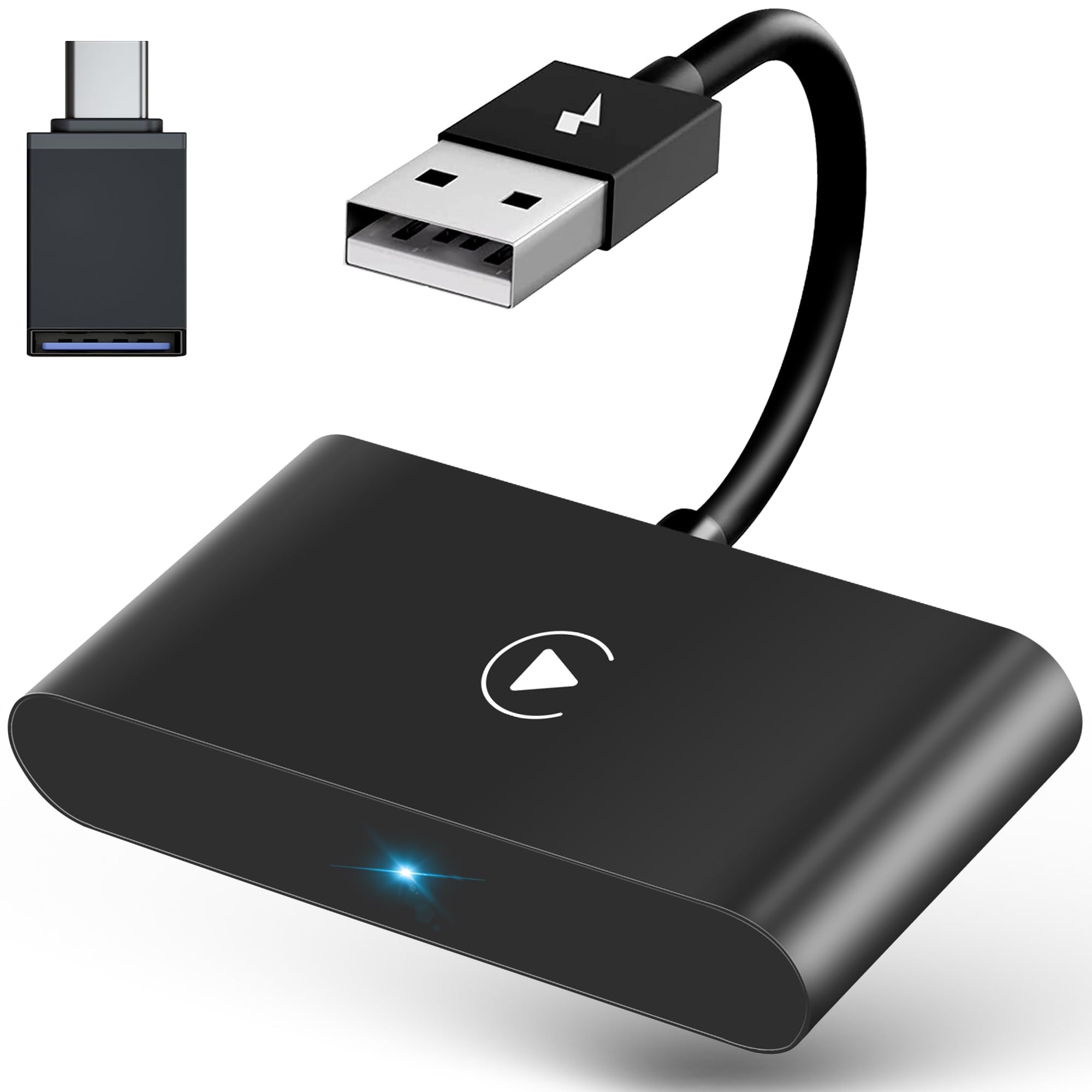 Wireless CarPlay Adapter | Plug & Play for Factory-Wired and Third-Party CarPlay | Convert Wired to Wireless Effortlessly | Compatible with Cars that Support Carplay Applications & iPhone iOS 10+
