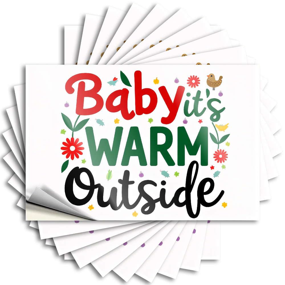 Baby, It's Warm Outside. Coffee Tattoo | Custom Waterproof Vinyl Case Tiki Removable Decal Peel Stick(6X9CM)