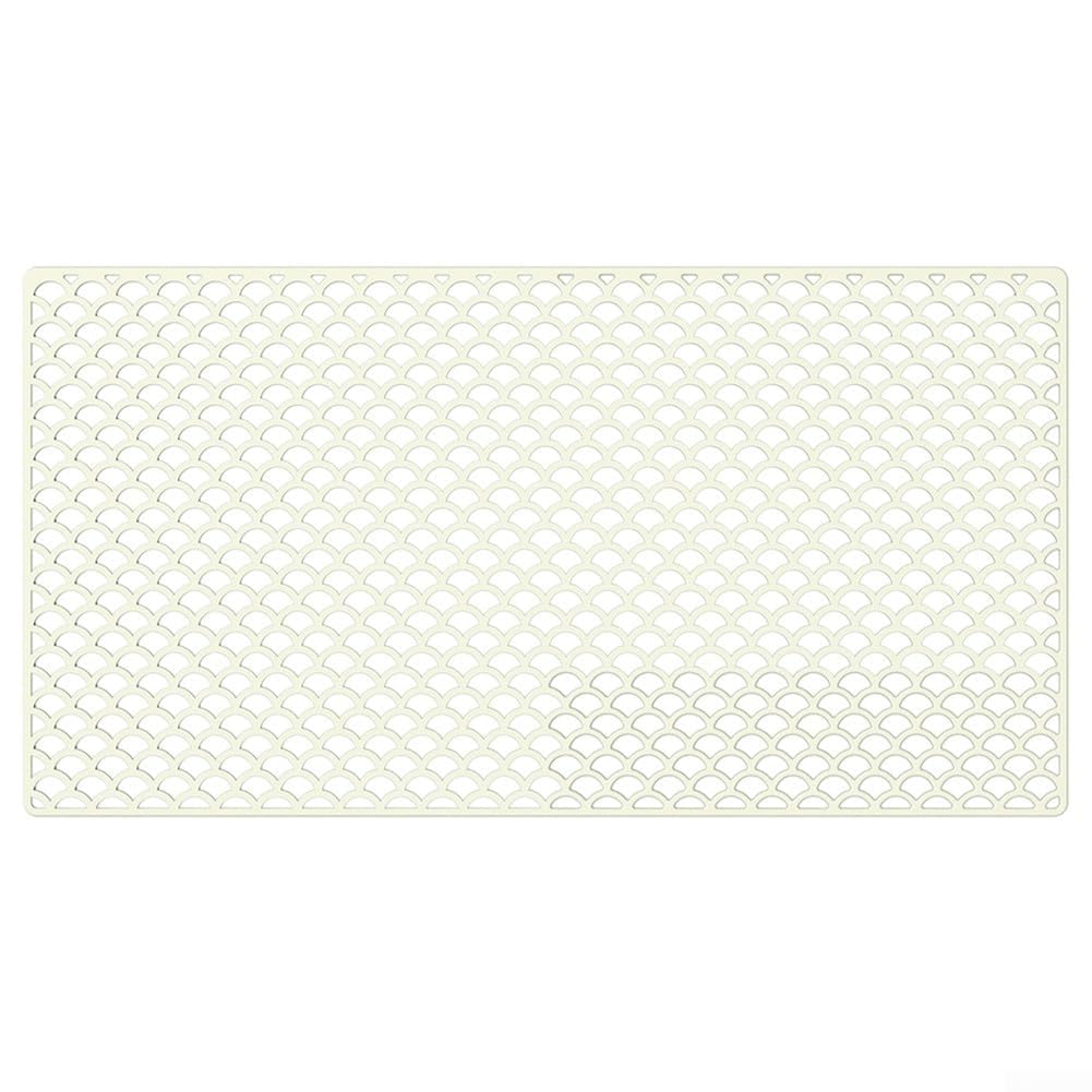 Protector de fregadero de silicona de alta calidad con rejilla recortable blanca
