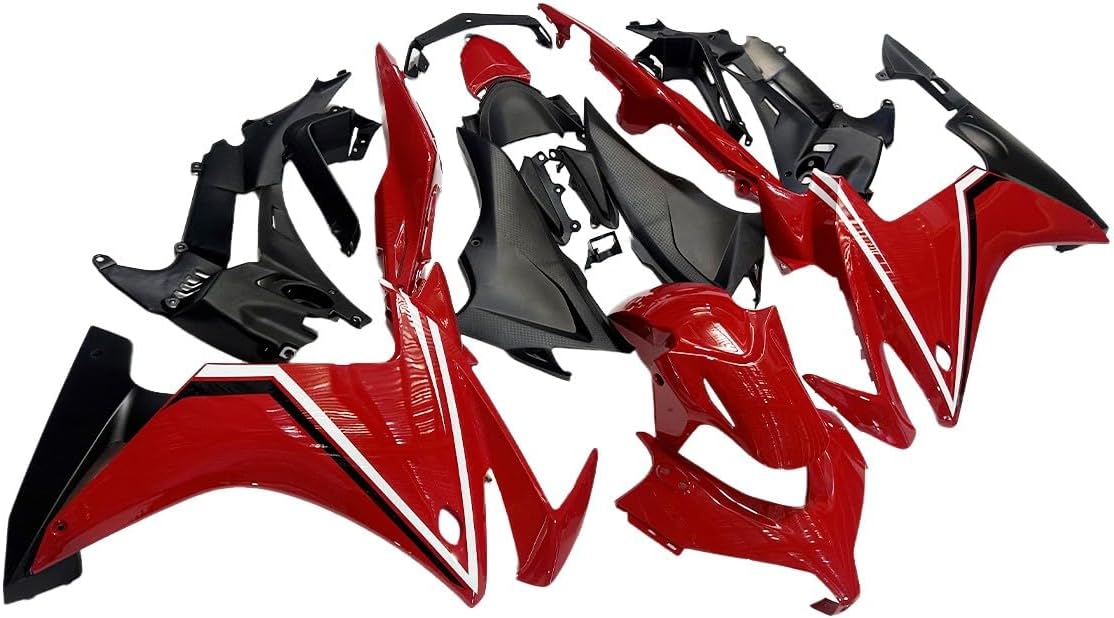 Motorcycle ABS Fairing Kit Fit for 2013 2014 2015 Honda CBR500R Fairings 13 14 15 CBR 500R Plastic Bodywork Body Frame Body Panel - Red & Black